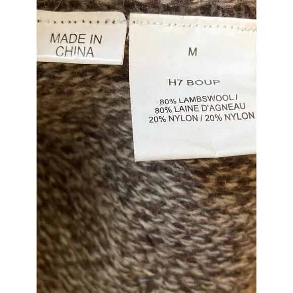 Anthropologie - Cosy Wool Knit Sweater Cardigan Buttons ~ Sz M ~ Swing Flounce!
