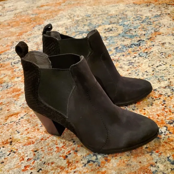 Anthropologie Seychelle Black Boots Booties
