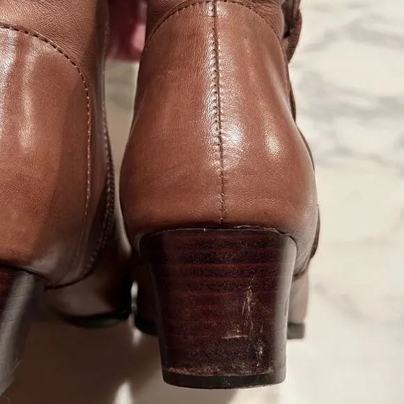 Anthropologie brown riding boots