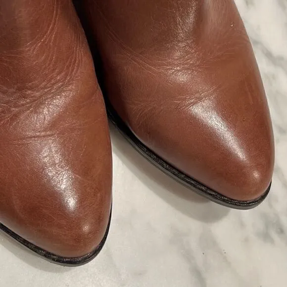 Anthropologie brown riding boots