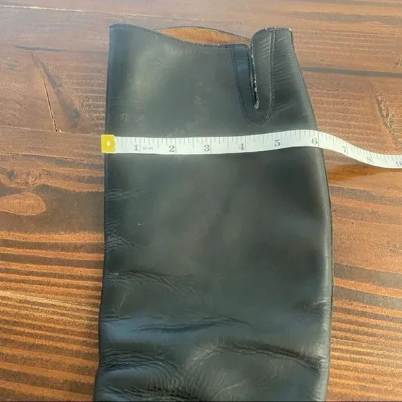 Ariat 55101 Heritage Equestrian Leather Riding Boots Med/Reg Womens 7 Tall Black
