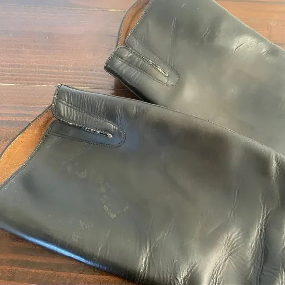 Ariat 55101 Heritage Equestrian Leather Riding Boots Med/Reg Womens 7 Tall Black