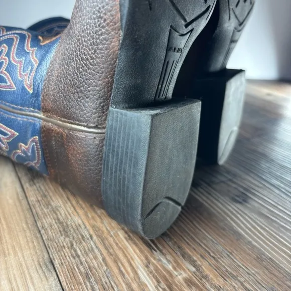 Ariat Boots Boys 1 Quickdraw Western Boot Leather Pull On Riding Rodeo Outdoors
