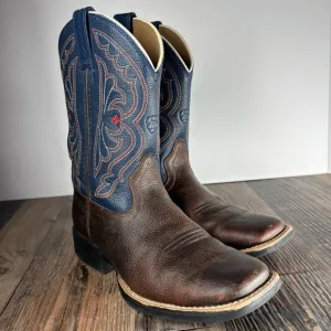 Ariat Boots Boys 1 Quickdraw Western Boot Leather Pull On Riding Rodeo Outdoors