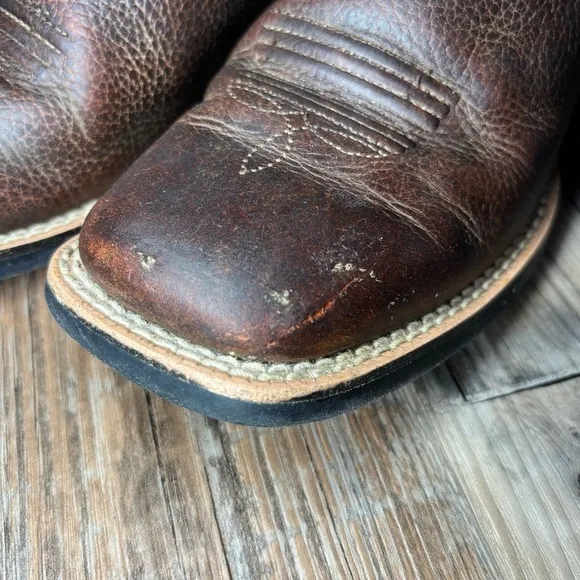 Ariat Boots Boys 1 Quickdraw Western Boot Leather Pull On Riding Rodeo Outdoors