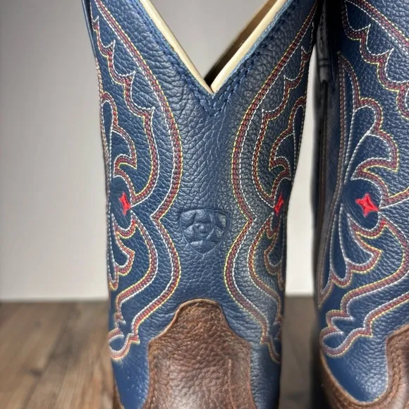 Ariat Boots Boys 1 Quickdraw Western Boot Leather Pull On Riding Rodeo Outdoors