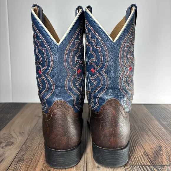 Ariat Boots Boys 1 Quickdraw Western Boot Leather Pull On Riding Rodeo Outdoors