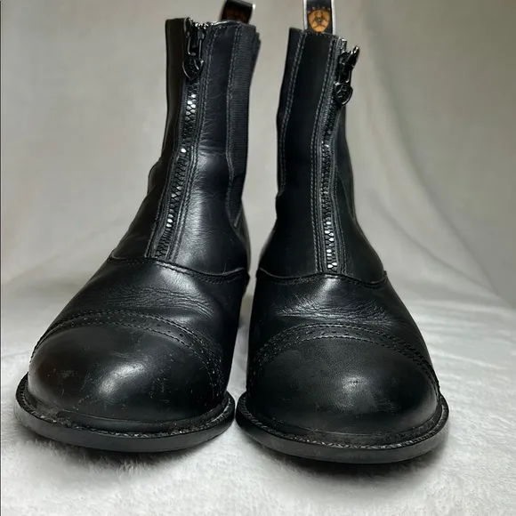 Ariat Boots Men's Size 11 Black Leather Heritage Zip Paddock