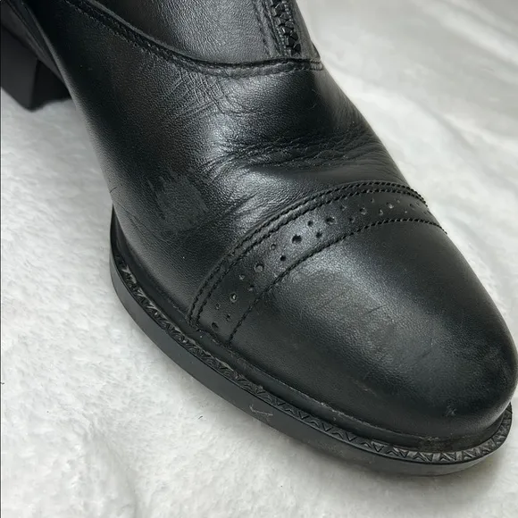 Ariat Boots Men's Size 11 Black Leather Heritage Zip Paddock