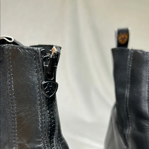 Ariat Boots Men's Size 11 Black Leather Heritage Zip Paddock