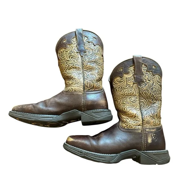 Ariat Brown and Tan Western Boots