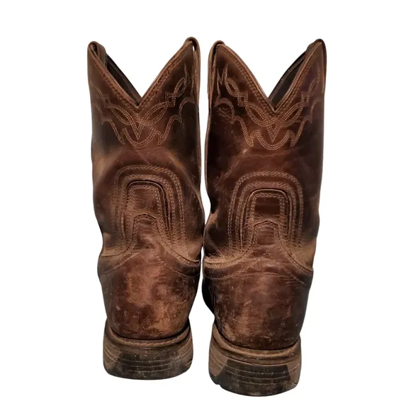 Ariat Brown Leather Cowboy Western Work Boots Men's Size 14D