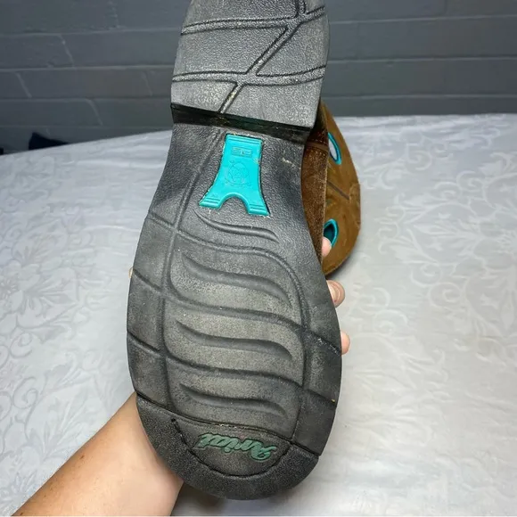 Ariat Fatbaby Cowgirl Sheila Leather Turquoise Cowboy Boots Embroidered Wom 10 B