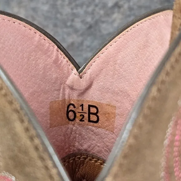 Ariat‎ Fatbaby II Women's 6.5B Boots Brown Leather Western Riding