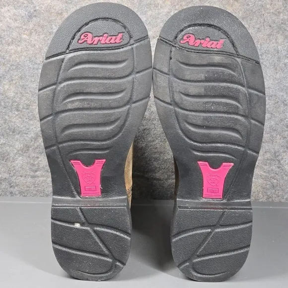 Ariat‎ Fatbaby II Women's 6.5B Boots Brown Leather Western Riding
