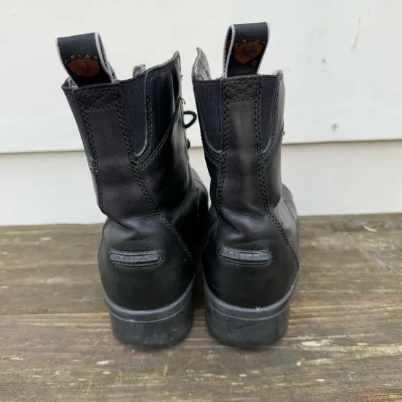 Ariat Heritage 3 Black Lace Up English Equestrian Paddock Leather Boots 7B