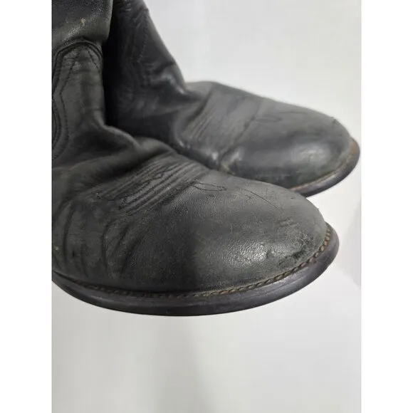 Ariat Heritage Black Leather Roper Boots