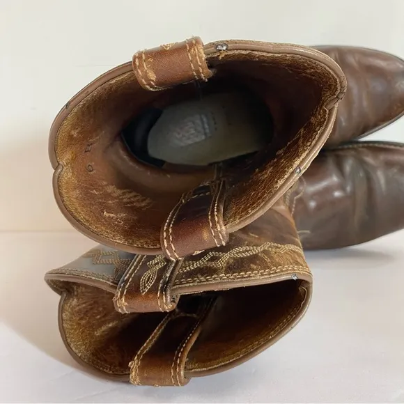 ARIAT Heritage Roper Boots Brown Cowboy Boots Mens size 6B