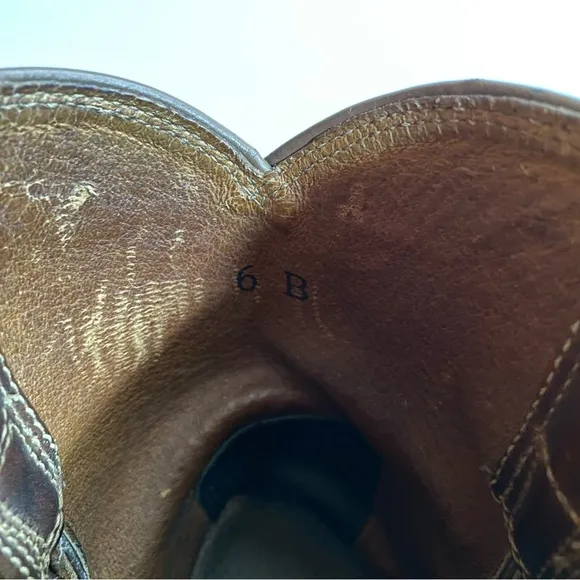 ARIAT Heritage Roper Boots Brown Cowboy Boots Mens size 6B