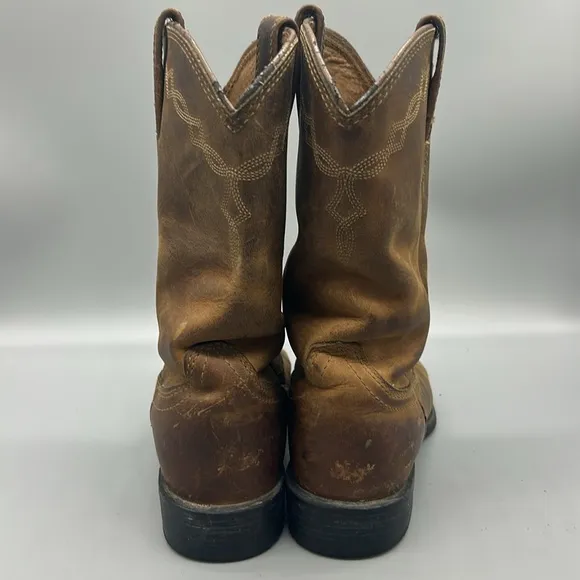Ariat Heritage Roper Women's Mid-Calf Distressed Leather Western Boots 7.5B