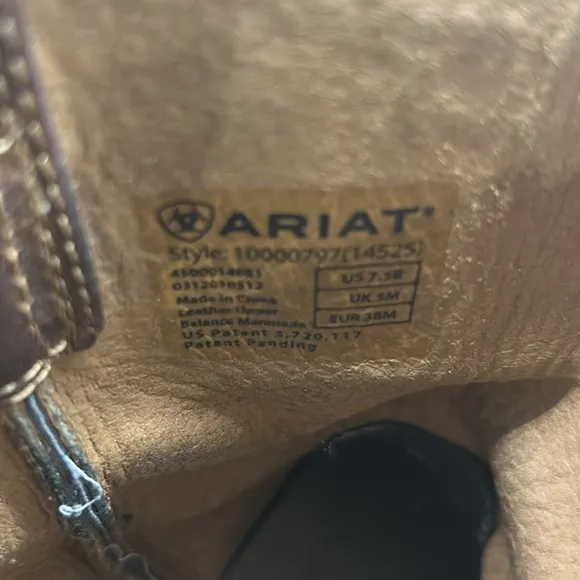 Ariat Heritage Roper Women's Mid-Calf Distressed Leather Western Boots 7.5B