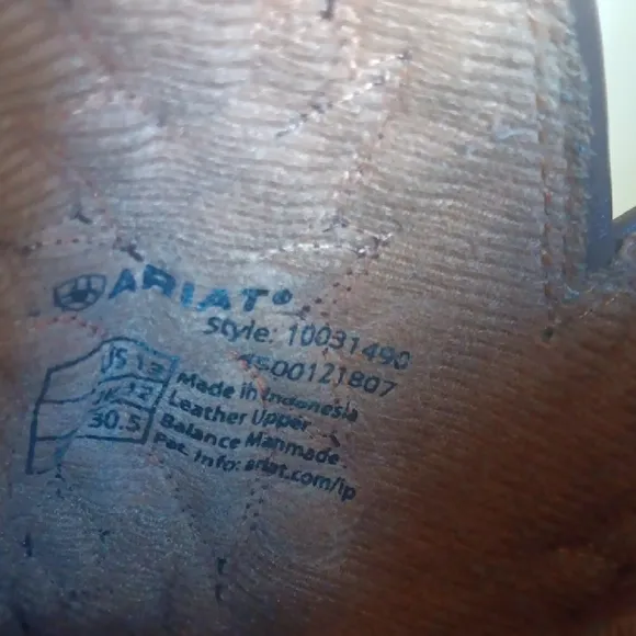 Ariat Kids Boots Brown and Cream