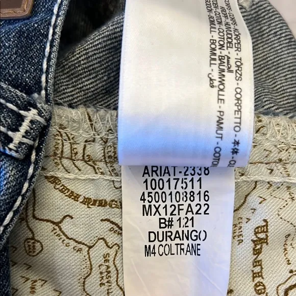 Ariat Men’s M4 Coltrane Durango Low Rise Fashion Boot Cut Jeans 38 X 34