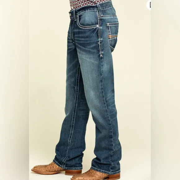 Ariat Men’s M4 Coltrane Durango Low Rise Fashion Boot Cut Jeans 38 X 34