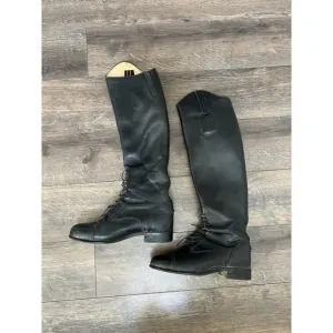 Ariat Tall Riding Boots 53005 Size 7 Field Black Full Calf No Zip