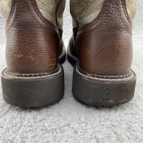 Ariat Western Boots Girls 6.5 B Brown Leather Cowgirl Rodeo Outdoor Equestrian