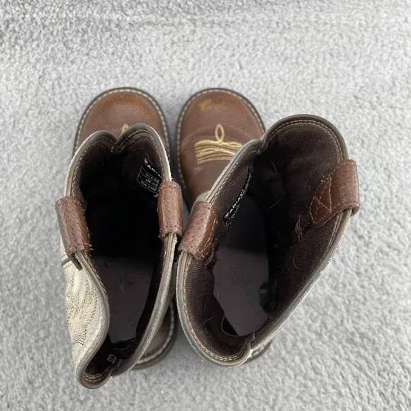 Ariat Western Boots Girls 6.5 B Brown Leather Cowgirl Rodeo Outdoor Equestrian