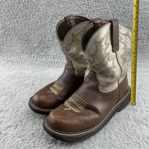 Ariat Western Boots Girls 6.5 B Brown Leather Cowgirl Rodeo Outdoor Equestrian