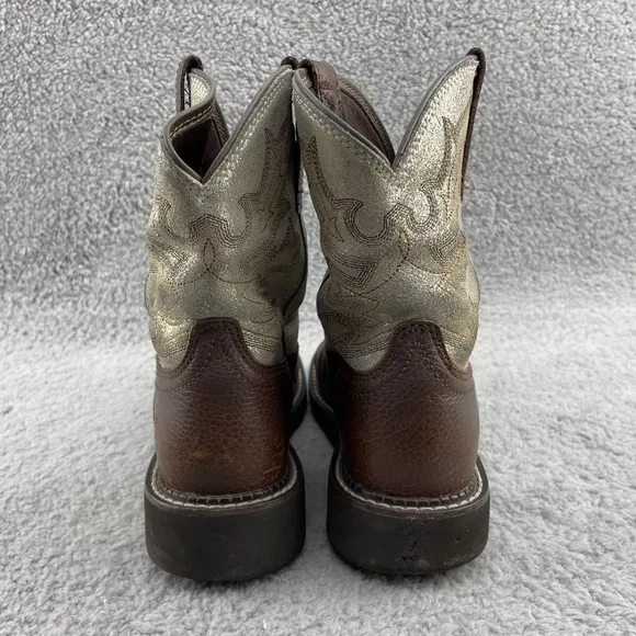 Ariat Western Boots Girls 6.5 B Brown Leather Cowgirl Rodeo Outdoor Equestrian