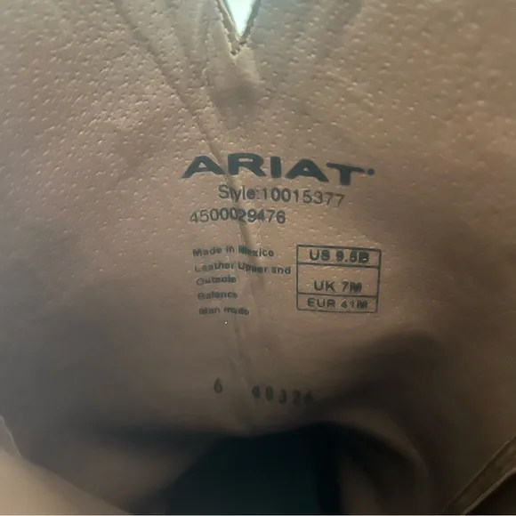 Ariat western boots women size 9.5