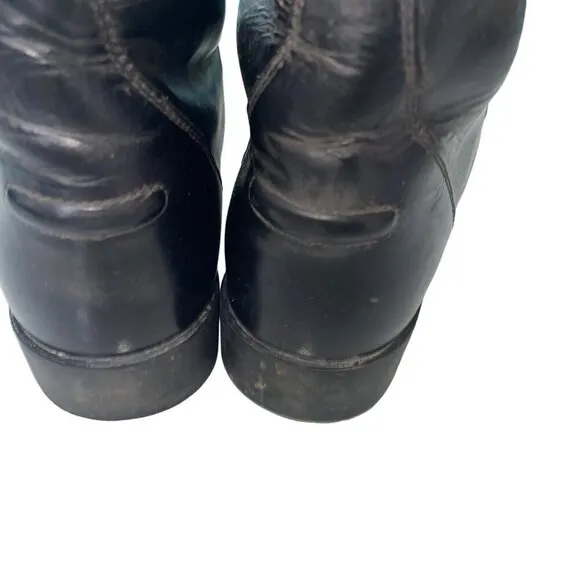 Ariat Womens Boots Size 7.5 Black Heritage Equestrian Leather Riding China