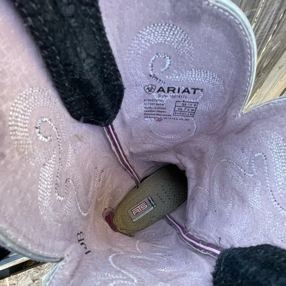 ARIAT Women’s Quickdraw Black/Purple‎ Western Boots (10014171) Size US 10 B