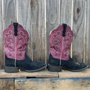 ARIAT Women’s Quickdraw Black/Purple‎ Western Boots (10014171) Size US 10 B