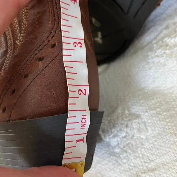 Ariat Youth size 2 Leather Cowboy Boots Cowgirl Pointed Toe Western Equestrian