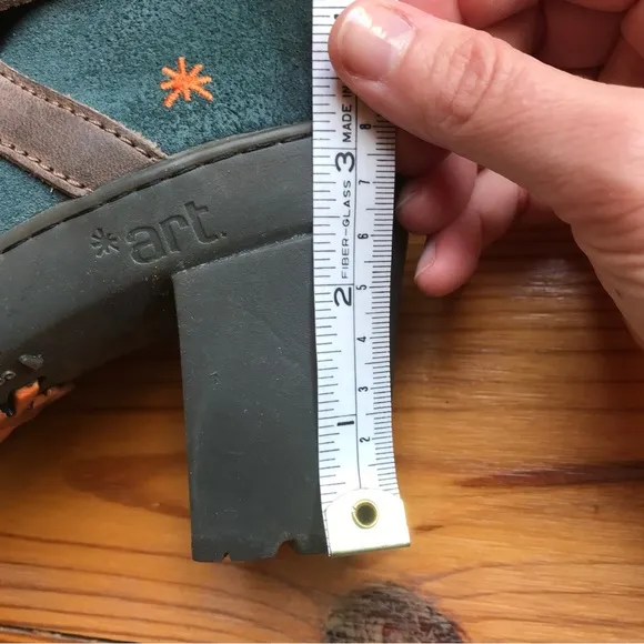 Art Teal Tan Strap Spanish Leather Boots, EUC, 38