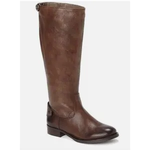 ARTURO CHIANG Brown Tall Leather Riding Boots Back Zip Women's Size 7