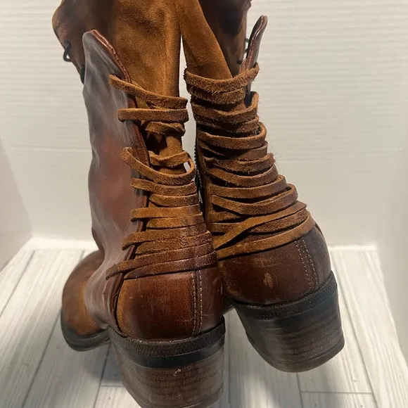 A.S.98 Boots Womens Leather Brown Zip Size 41 Airstep US 9.5/10 Shoes