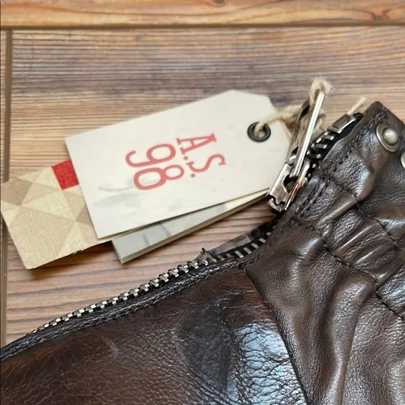 A.S.98 Dark Brown Ankle Boots with Silver Accents