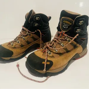 Asolo Brown and Black Hiking Boots Rugged Outdoor Performance
