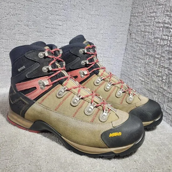 Asolo Fugitive Gore-Tex Size US 13 Tan Black Ankle Calf Waterproof Hiking Boots