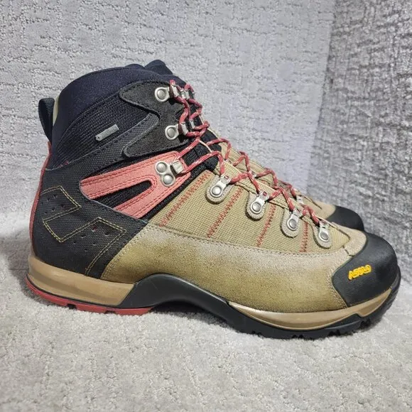 Asolo Fugitive Gore-Tex Size US 13 Tan Black Ankle Calf Waterproof Hiking Boots