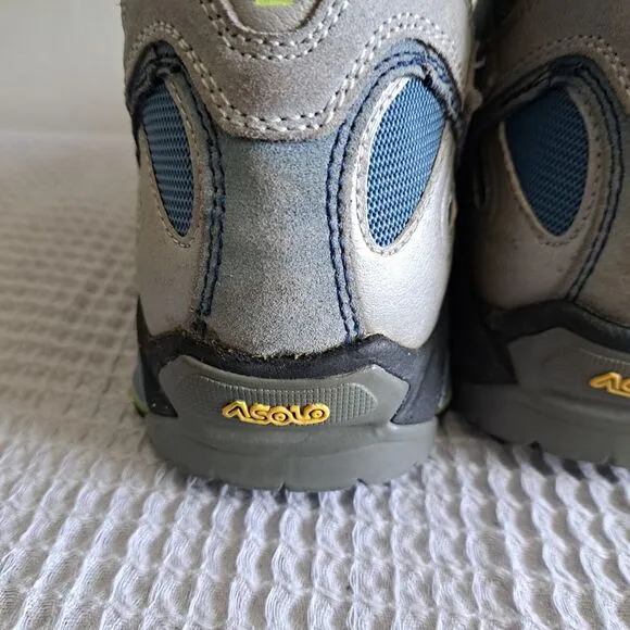 Asolo Gore-Tex Hiking Boots Womens 7.5 Grey Blue Gray Outdoor Sharp GTX Neutron