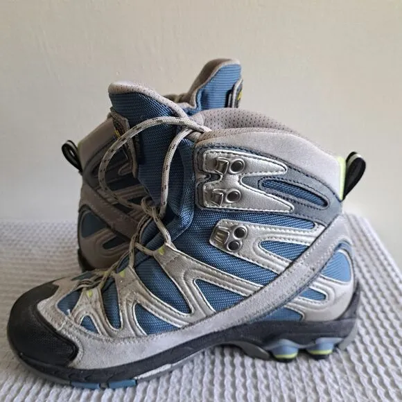Asolo Gore-Tex Hiking Boots Womens 7.5 Grey Blue Gray Outdoor Sharp GTX Neutron