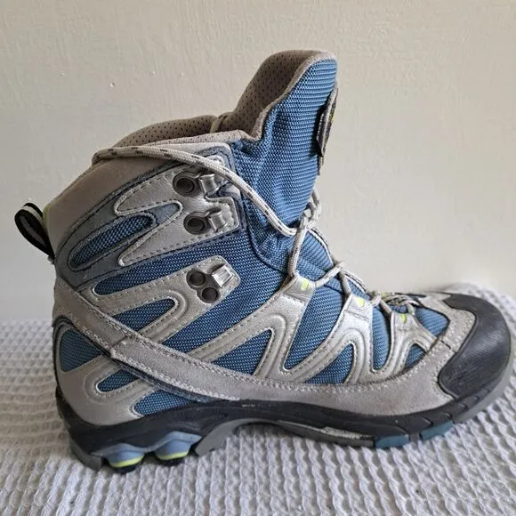 Asolo Gore-Tex Hiking Boots Womens 7.5 Grey Blue Gray Outdoor Sharp GTX Neutron
