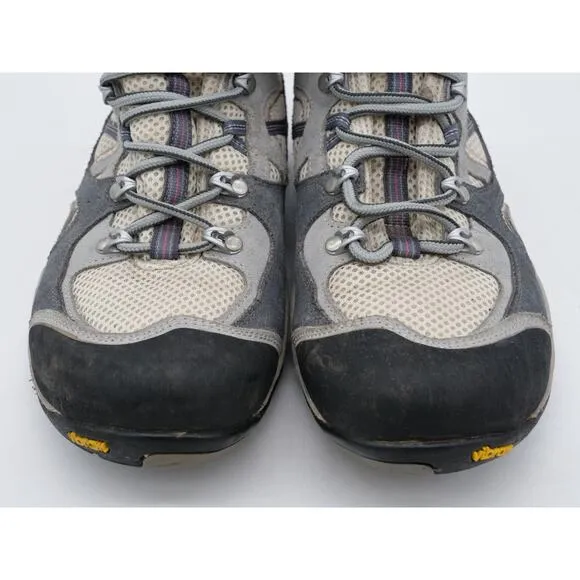 Asolo Hiking Boots Womens 8.5 Gray Leather Mesh Lace Up Outdoor