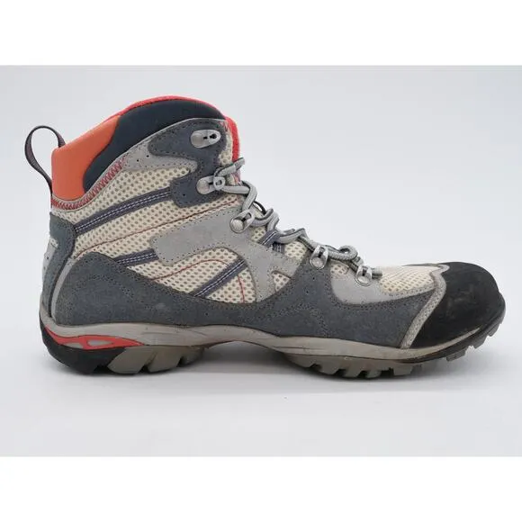 Asolo Hiking Boots Womens 8.5 Gray Leather Mesh Lace Up Outdoor